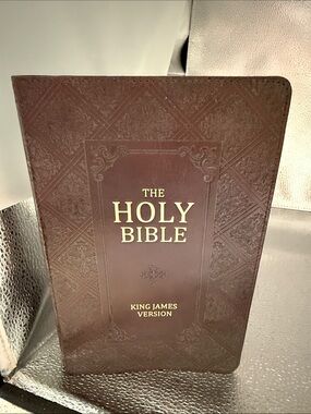 The Holy Bible - King James Version - Brown Lux Leather Hardcover